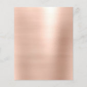 Makeup Artist Beauty Salon Gold Glitzer Flyer Pink (Hinten)