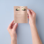 Makeup Artist Beauty Salon Gold Glitzer Flyer VIP (Gruppe)