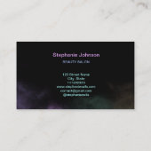 Makeup Artist Beauty Salon Holographic Glitzer Visitenkarte (Rückseite)