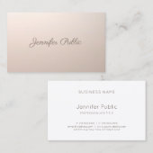 Makeup Artist Beauty Salon Kalligraphie Script Chi Visitenkarte (Vorne/Hinten)