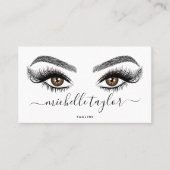 Makeup artist Beauty Salon Lash Extension Feather Visitenkarte (Vorderseite)