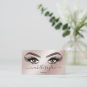 Makeup artist Beauty Salon Lash Extension Feather Visitenkarte (Stehend Vorderseite)