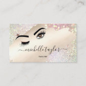 Makeup artist Beauty Salon Lash Extension wink eye Visitenkarte (Vorderseite)
