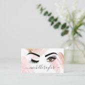 Makeup artist Beauty Salon Lash Extension wink eye Visitenkarte (Stehend Vorderseite)