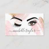 Makeup artist Beauty Salon Lash Extension wink eye Visitenkarte (Vorderseite)