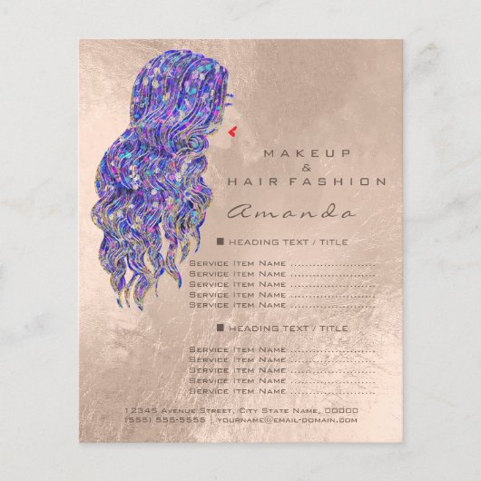 Makeup Artist Beauty Salon Lash Flyer Mermaid Birn (Vorne)