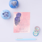 Makeup Artist Beauty Salon Lash Flyer Pastel Ombre (Einzeln)