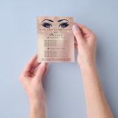 Makeup Artist Beauty Salon Lash Flyer Pulver Rose (Gruppe)