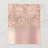 Makeup Artist Beauty Salon Lash Flyer Pulver Rose (Hinten)