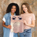 Makeup Artist Beauty Salon Lash Flyer Pulver Rose<br><div class="desc">FlorenzK Luxus Schönheitssalon Sammlung</div>