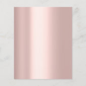 Makeup Artist Beauty Salon Lash Rose Grüne Augen Flyer (Hinten)