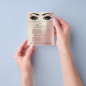 Makeup Artist Beauty Salon Lashes Flyer Braun Rose (Gruppe)