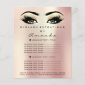 Makeup Artist Beauty Salon Lashes Flyer Champaigne (Vorne)