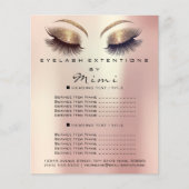 Makeup Artist Beauty Salon Lashes Flyer GlitteRose (Vorne)