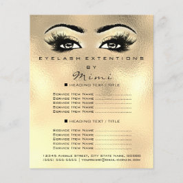 Makeup Artist Beauty Salon Lashes Flyer Imitate Go