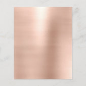 Makeup Artist Beauty Salon Lashes Flyer Rose Gold (Hinten)