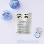 Makeup Artist Beauty Salon Lashes Flyer Silver Lux (Einzeln)