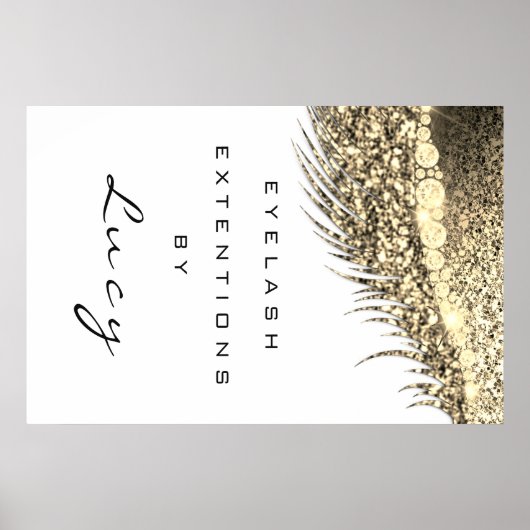 Makeup Artist Beauty Salon Lashes Poster (Vorne)