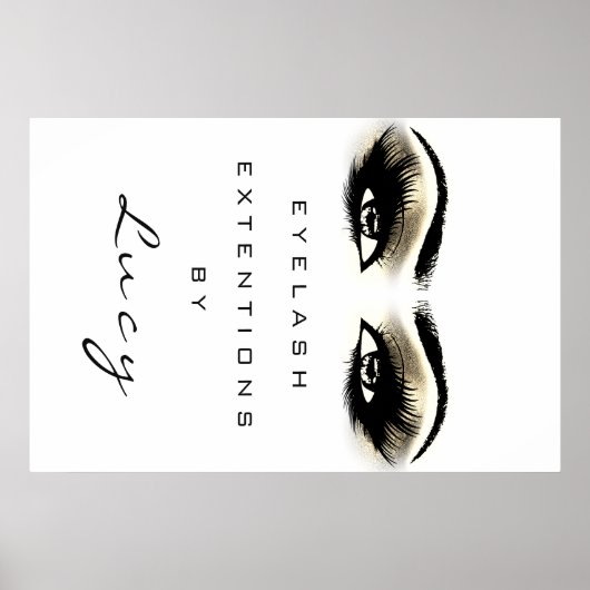 Makeup Artist Beauty Salon Lashes Poster (Vorne)