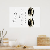 Makeup Artist Beauty Salon Lashes Poster (Küche)