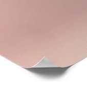 Makeup Artist Beauty Salon Lashes Rose Gold Poster (Ecke)