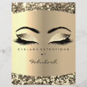 Makeup Artist Beauty Salon Luxury Flyer Preise (Hinten)