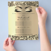 Makeup Artist Beauty Salon Luxury Flyer Preise (Hand)