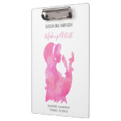 Makeup Artist Beauty Salon Personalisiertes Wasser Klemmbrett (Links)