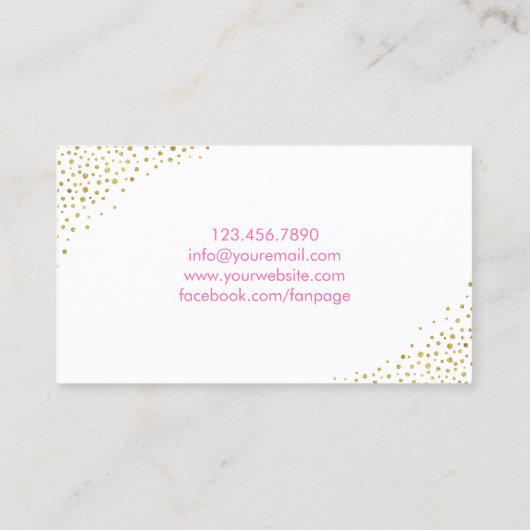 Makeup Artist Beauty Salon Pinacoteca comunale Cas Visitenkarte (Rückseite)