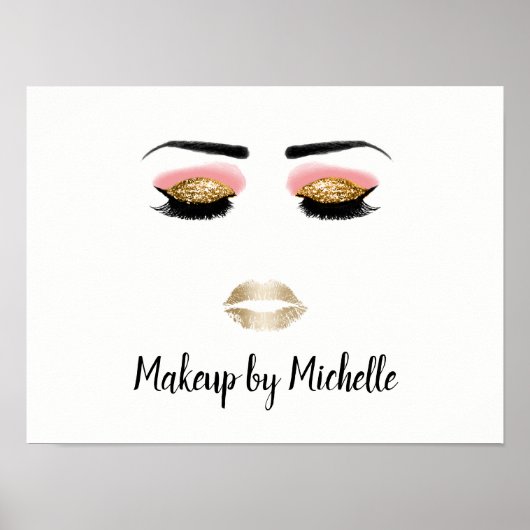 Makeup Artist Beauty Salon Poster (Vorne)