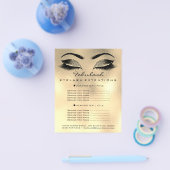 Makeup Artist Beauty Salon Preisliste Flyer Browns (Einzeln)