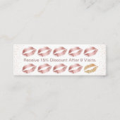 Makeup Artist Beauty Salon Rose Treuekarte (Vorderseite)