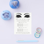 Makeup Artist Beauty Salon Schwarz-weißer Flyer Br (Einzeln)