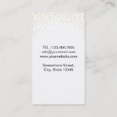 Makeup Artist Beauty Salon Trendy Visitenkarte (Rückseite)