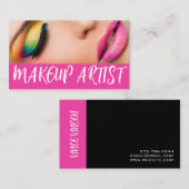 Makeup Artist Beauty Salon Visitenkarte (Vorne/Hinten)