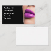 Makeup Artist Beauty Theme Business Cards Visitenkarte (Vorne/Hinten)