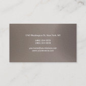 Makeup Artist Beige Background Business Card Visitenkarte (Rückseite)
