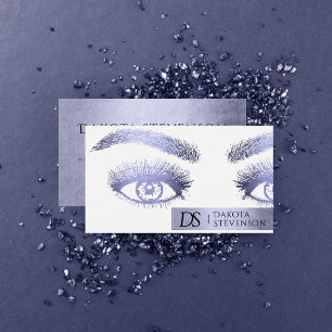 Makeup Artist Beruflich Chic Lavender Lila Visitenkarte