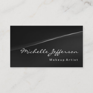 Makeup Artist Beruflich Gray Business Card Visitenkarte