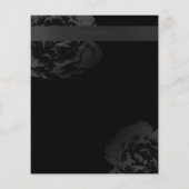 Makeup Artist Black Floral Beauty Salon Broschüren (Hinten)