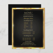 Makeup Artist Black Gold Flyer (Vorne/Hinten)