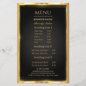 Makeup Artist Black Gold Flyer (Vorne)