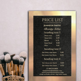 Makeup Artist Black Gold Flyer