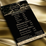 Makeup Artist Black Gold Marmor Flyer<br><div class="desc">Makeup artist black gold marmor Flyer,  perfekt für Make-ups Künstler,  Haarstylisten,  Kosmetologen und mehr!</div>