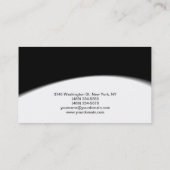 Makeup Artist Black Gray Muster Business Card Visitenkarte (Rückseite)