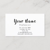 Makeup Artist Black Red Kiss Lips VIP Glitzer Visitenkarte (Rückseite)