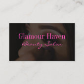 Makeup Artist Black Visitenkarte (Vorderseite)