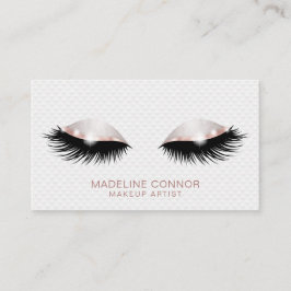 Makeup artist blickt Rose Gold Glitzer Visitenkarte