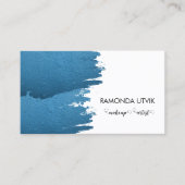Makeup Artist Blue Visitenkarte (Vorderseite)