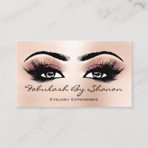 Makeup Artist Brow Eyelash Rose Visitenkarte